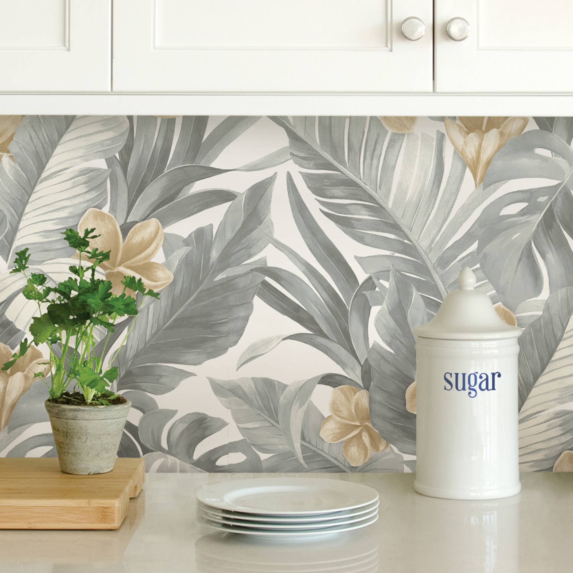 NuWallpaper Neutral Paradise Peel & Stick Wallpaper